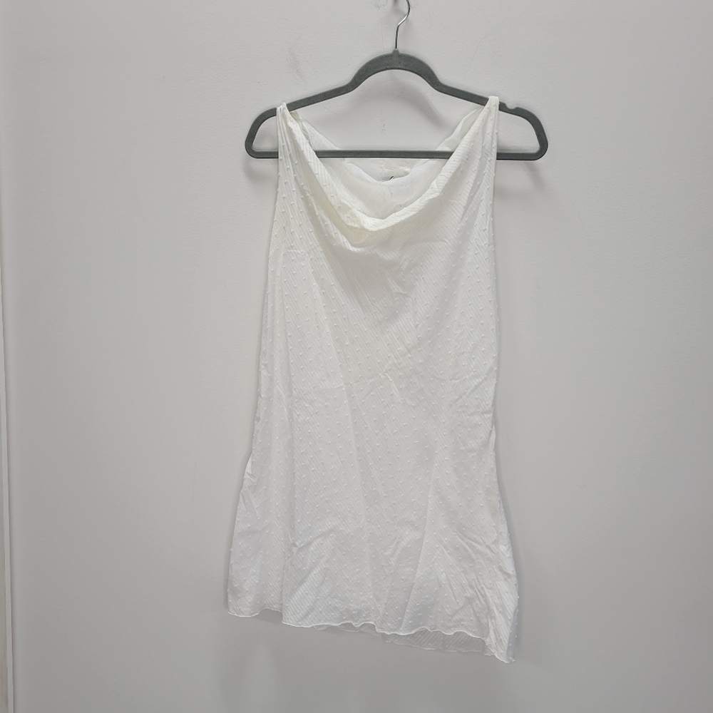 Finley Swiss Dot Cowl Neck Mini Dress Size Small